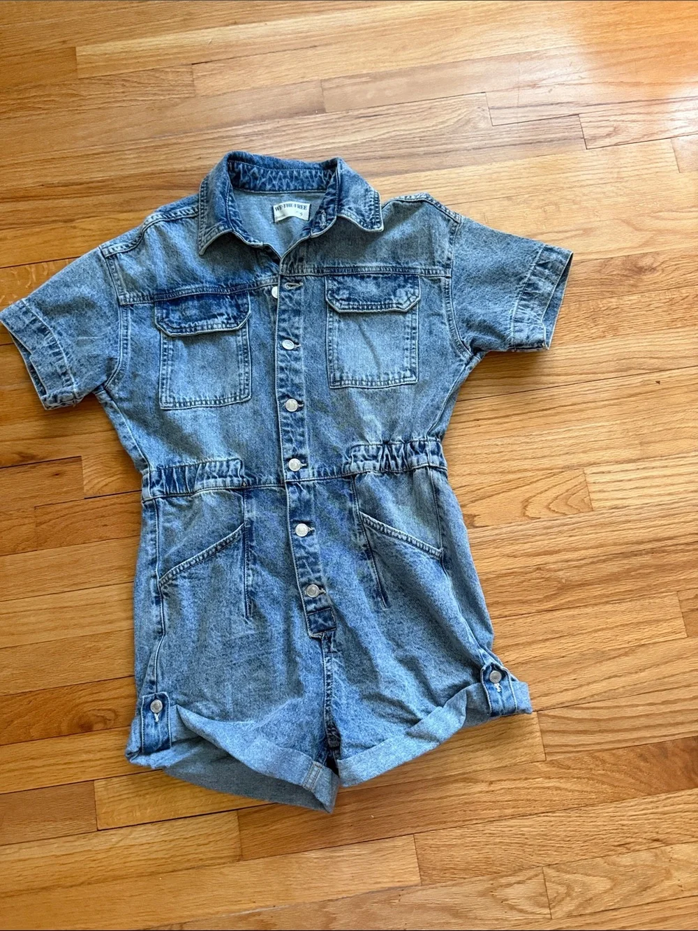 FREE‎ PEOPLE Marci Cuffed Shortalls / Marrakesh small B05